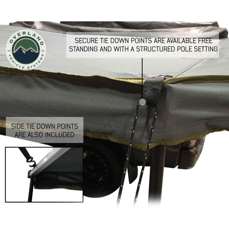 OVS HD Nomadic 180 Degree Awning — Zero Declination